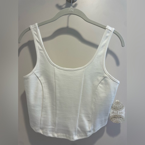 White Altard State cropped top - Picture 1 of 4